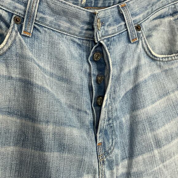 7 For All Mankind 7FAM Mens Slouchy Fit Button Fly Jeans Light Wash sz 36 x 31 - Picture 6 of 13